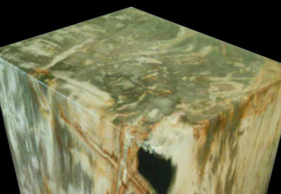 petrified wood stool